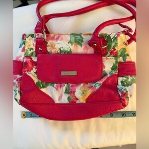 Floral Red Women's Bag